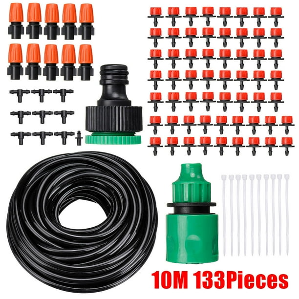 Micro Drip Irrigation System Plant Lawn Garden Watering Hose Sprinkler Kit 82FT Micro Drip Irrigation System Plant Lawn Garden Watering Hose Sprinkler Kit 82FT